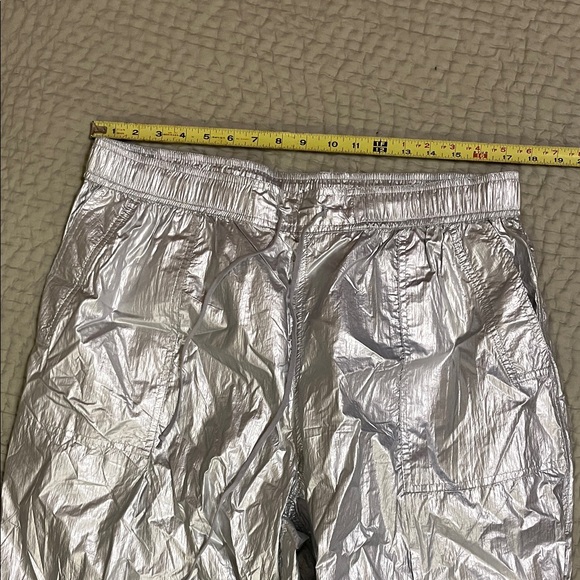 Anthropologie Metallic Silver Joggers - Picture 10 of 12
